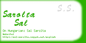 sarolta sal business card